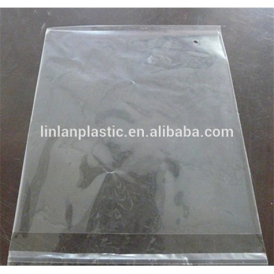 Wholesale cheap self adhesive seal large clear custom plastic OPP bags for shirt clothes packing