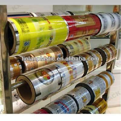 Food grade hot sale full color printing plastic roll stock for snack