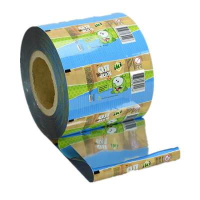 Automatic Custom printed Packaging bag Thermal Lamination Glossy Matte Plastic Film Roll Food Package roll film